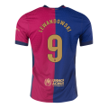 LEWANDOWSKI #9 Barcelona Home Spotify Logo Without Text Match Jersey 2024/25