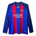 Retro Barcelona Home Long Sleeve Jersey 2016/17