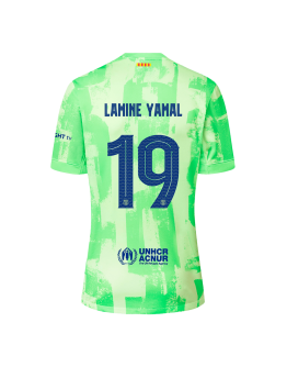 LAMINE YAMAL #19 Barcelona Third Jersey 2024/25 - UCL Font