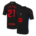 F.DE JONG #21 Barcelona Away Spotify Logo Without Text Match Jersey 2024/25