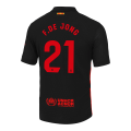 F.DE JONG #21 Barcelona Away Spotify Logo Without Text Match Jersey 2024/25