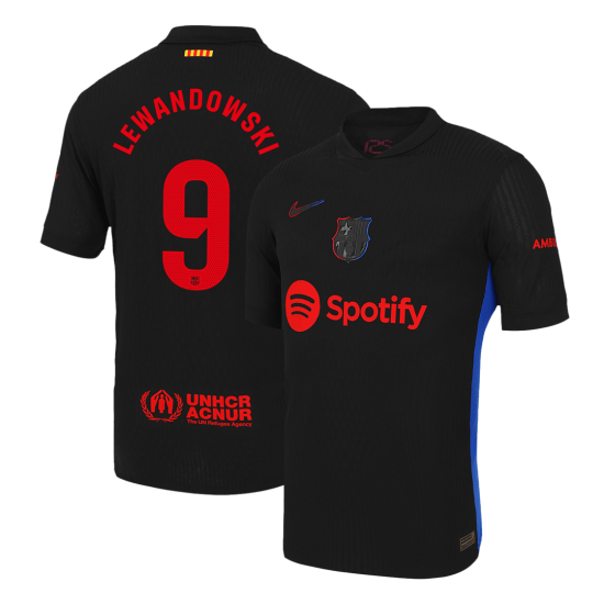 LEWANDOWSKI #9 Barcelona Away Match Jersey 2024/25