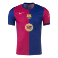 F.DE JONG #21 Barcelona Home Spotify Logo Without Text Match Jersey 2024/25