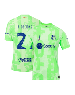 F.DE JONG #21 Barcelona Third Match Jersey 2024/25 - UCL Font