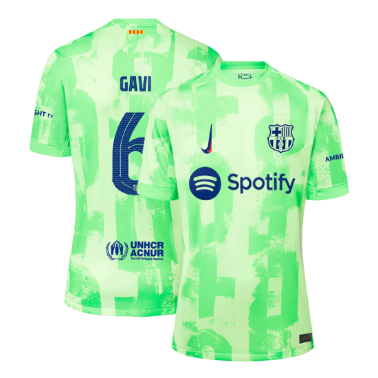 GAVI #6 Barcelona Third Jersey 2024/25 - UCL Font