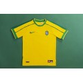 Brazil CAFU #2 Retro Jersey Home World Cup 1998