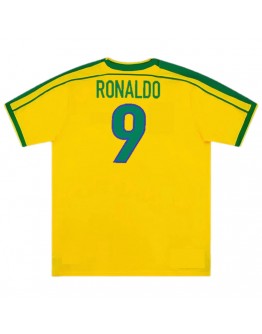 Brazil Ronaldo #9 Retro Jersey Home World Cup 1998