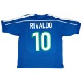 RIVALDO #10 Retro Brazil Away Jersey World Cup 1998