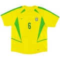 Brazil R.CARLOS #6 Retro Jersey Home World Cup 2002