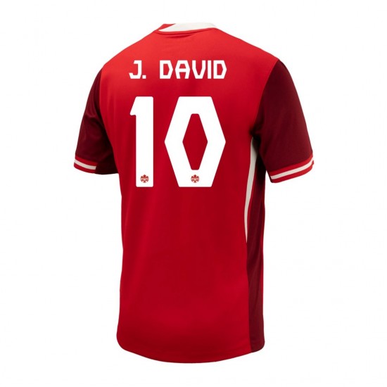 J. DAVID #10 Canada Home Jersey Copa America 2024