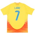 L.D&Iacute;AZ #7 Colombia Home Jersey Copa America 2024