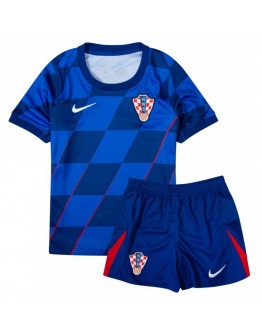 Kids Croatia Away Jersey Kit Euro 2024