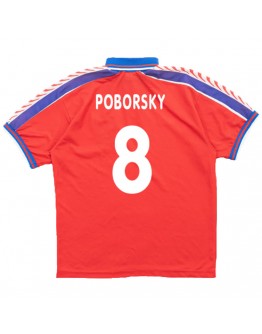 Poborsky #8 Czech Republic Home Jersey 1996/98