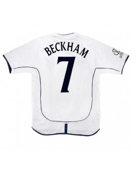 Beckham #7 Retro England Home Jersey World Cup 2002