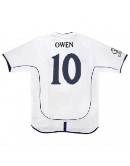 Owen #10 Retro England Home Jersey World Cup 2002