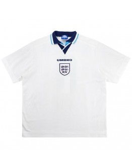 England Retro Jersey Home Euro Cup 1996