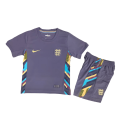 Kids England Away Full Jersey Kit Euro 2024