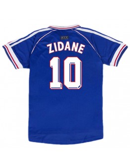 Zidane #10 France Retro Jersey Home World Cup 1998