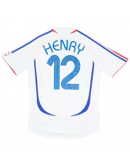 HENRY #12 France Retro Jersey Away World Cup 2006