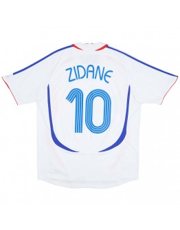 Zidane #10 France Retro Jersey Away World Cup 2006