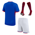 [Spuer Replica] France Home Whole Kit(Jersey+Shorts+Socks) Euro 2024