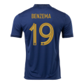 France BENZEMA #19 Jersey Home Replica World Cup 2022