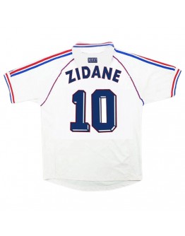 Zidane #10 France Retro Jersey Away World Cup 1998