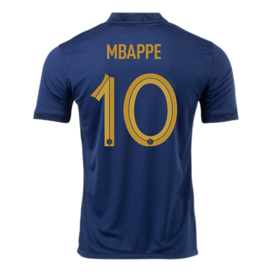 France MBAPPE #10 Jersey Home Replica World Cup 2022