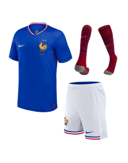 [Spuer Replica] France Home Whole Kit(Jersey+Shorts+Socks) Euro 2024