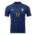 France BENZEMA #19 Jersey Home Replica World Cup 2022