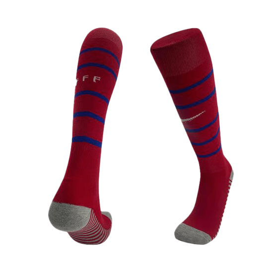 France Home Soccer Socks Euro 2024