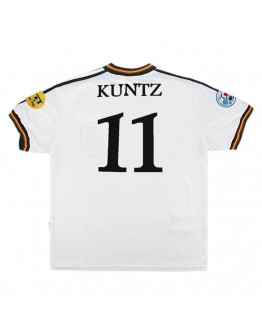 Germany KUNTZ #11 Retro Jersey Home Euro Cup 1996