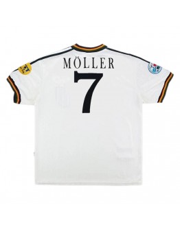 Germany M&Ouml;LLER #7 Retro Jersey Home Euro Cup 1996