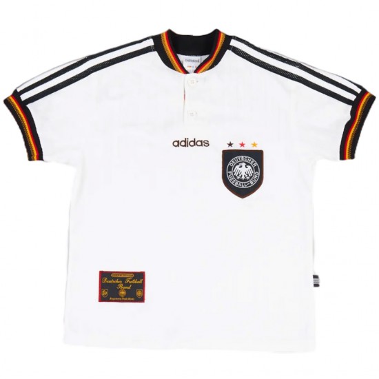 Germany Retro Jersey Home Euro Cup 1996