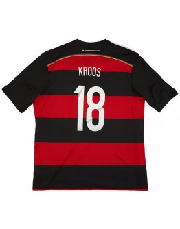 Kroos #18 Germany Retro Away Jersey World Cup 2014