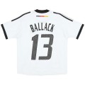 BALLACK #13 Retro Germany Home Jersey World Cup 2002