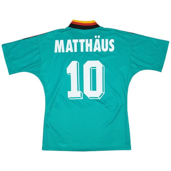 MATTH&Auml;US #10 Germany Retro Jersey Away World Cup 1994