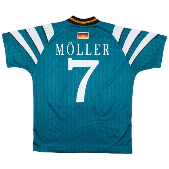 M&ouml;ller #7 Germany Retro Away Jersey Euro Cup 1996