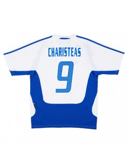 CHARISTEAS #9 Retro Greece Away Jersey Euro Cup 2004