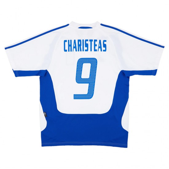 CHARISTEAS #9 Retro Greece Away Jersey Euro Cup 2004