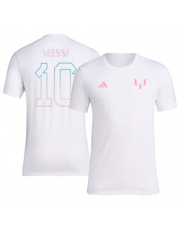 Inter Miami Messi Printing T-Shirt White 2023