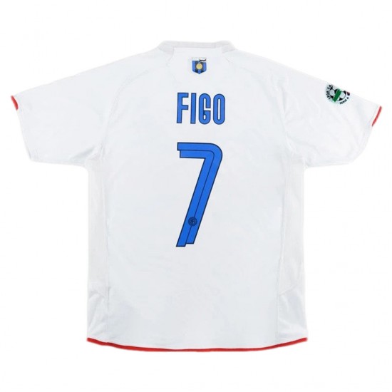 Figo #7 Retro Inter Milan 100th Anniversary Away Jersey 2007/08