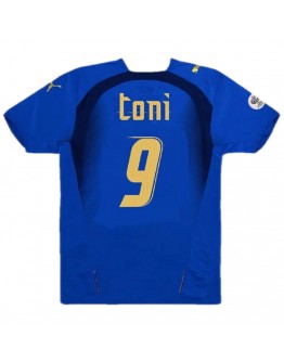 TONI #9 Italy Retro Home Jersey World Cup 2006