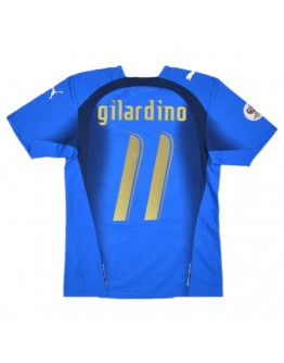 GILARDINO #11 Italy Retro Home Jersey World Cup 2006