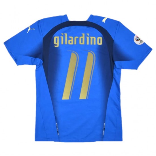 GILARDINO #11 Italy Retro Home Jersey World Cup 2006