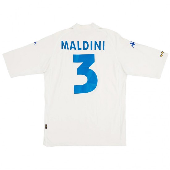 Maldini #3 Italy Retro Jersey Away Euro Cup 2000