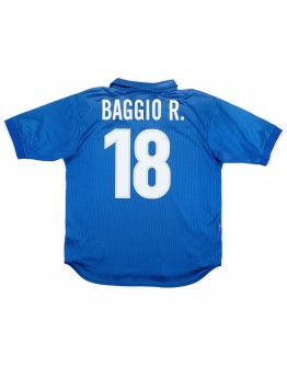 Baggio R. #18 Italy Retro Jersey Home World Cup 1998