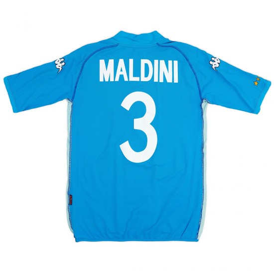 MALDINI #3 Retro Italy Home Jersey World Cup 2002