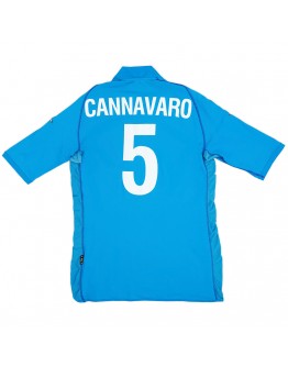 CANNAVARO #5 Retro Italy Home Jersey World Cup 2002