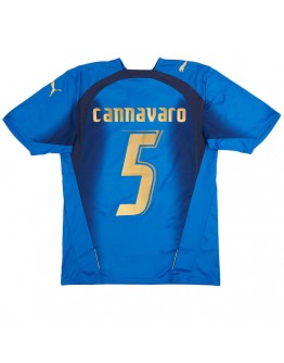 CANNAVARO #5 Italy Retro Home Jersey World Cup 2006